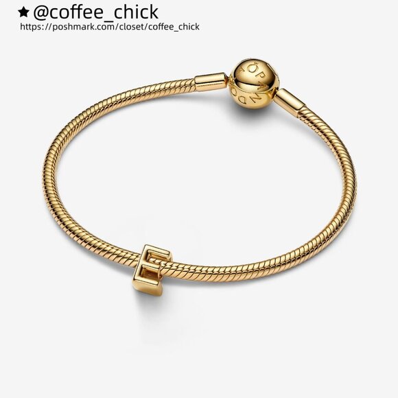 Pandora Letter E Alphabet Charm - Picture 3 of 6